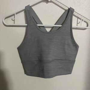 SCORPIO SOL Classic Casual Athletic Athleisure Racerback Sorts Bra Grey Sz 14/16